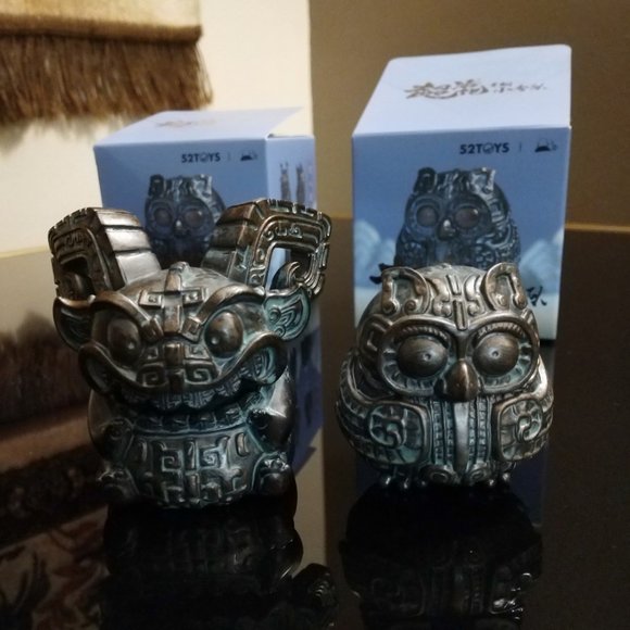 52TOYS x Hyperactivation Owl + Ram Bronze Ware Blind Box Series Figures - Picture 5 of 10